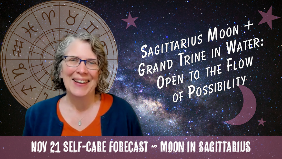 Sagittarius Moon, Grand Trine in Water: Open to the Flow of Possibility // Astro Vibe for Fri Nov 20