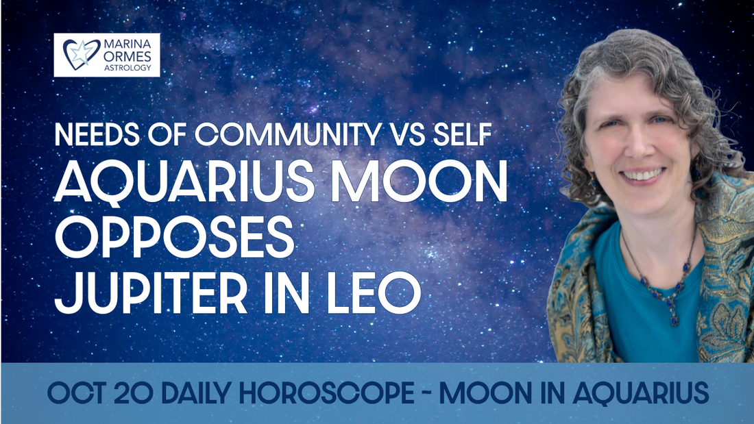 Jupiter in Leo vs. Moon in Aquarius: Needs of the Self vs. Community | Daily Horoscope