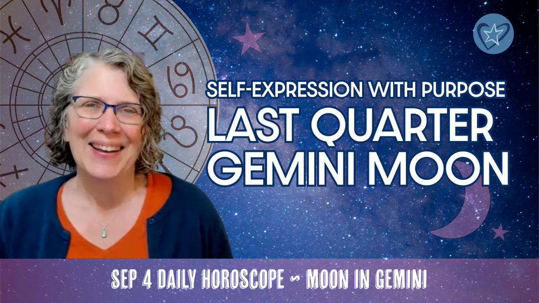 Third Quarter Moon in Gemini: Self-Expression with Purpose | Daily Horoscope for Self-Care